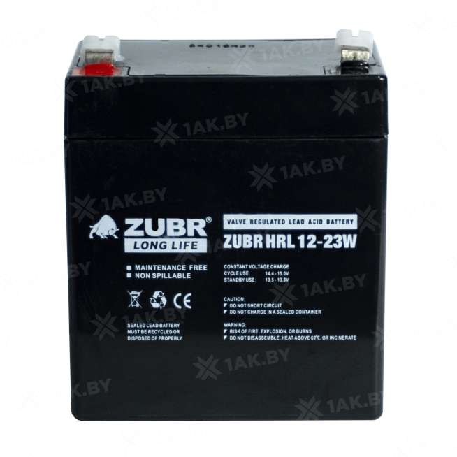 Аккумулятор для ИБП ZUBR (5.8 Ah) , 12 V  HRL12-23W(ZUBR) 4