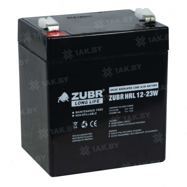 Аккумулятор для ИБП ZUBR (5.8 Ah) , 12 V  HRL12-23W(ZUBR) 5
