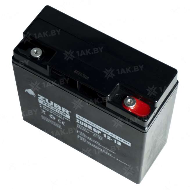 Аккумулятор ZUBR для ИБП, детского электромобиля, эхолота (18 Ah,12 V) AGM 181x77x167 5.5 кг 5