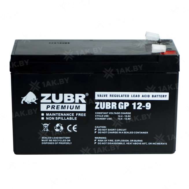 Аккумуляторная батарея ZUBR GP 12V 9Ah, Китай 4
