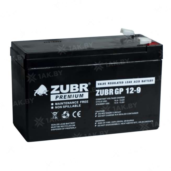 Аккумуляторная батарея ZUBR GP 12V 9Ah, Китай 5