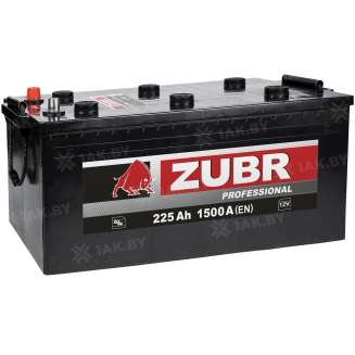 Аккумулятор ZUBR Professional (225 Ah) 1500 A, 12 V Прямая, L+ TYPE С 1