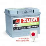 Аккумулятор ZUBR (63 Ah) 640 A, 12 V Обратная, R+ L2 1014097