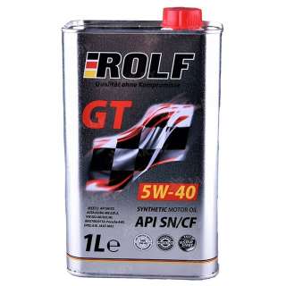 Масло моторное синтетическое ROLF GT SAE 5W-40 API SN/CF, 1л., Россия Масло моторное синтетическое ROLF GT SAE 5W-40 API SN/CF, 1л., Россия