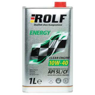 Масло моторное полусинтетическое ROLF ENERGY SAE 10W-40 API SL/CF, 1л., Россия Масло моторное полусинтетическое ROLF ENERGY SAE 10W-40 API SL/CF, 1л., Россия