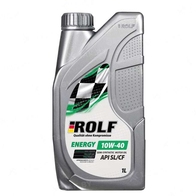 Масло моторное полусинтетическое ROLF ENERGY SAE 10W-40 API SL/CF, 1л., Россия 0