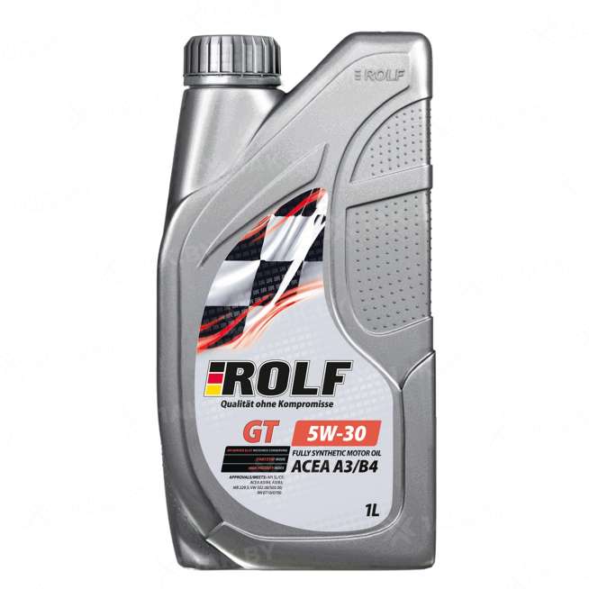 Масло моторное синтетическое ROLF GT 5W-30 ACEA  A3/B4, 1 л., Россия 0