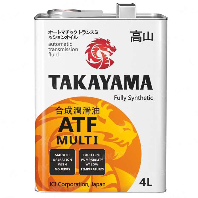 Жидкость для автоматических трансмиссий TAKAYAMA Transmission ATF Multi, 4 л., Россия 0