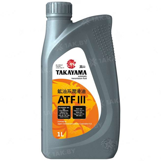 Жидкость для автоматических трансмиссий TAKAYAMA ATF III, 1 л., Россия 0