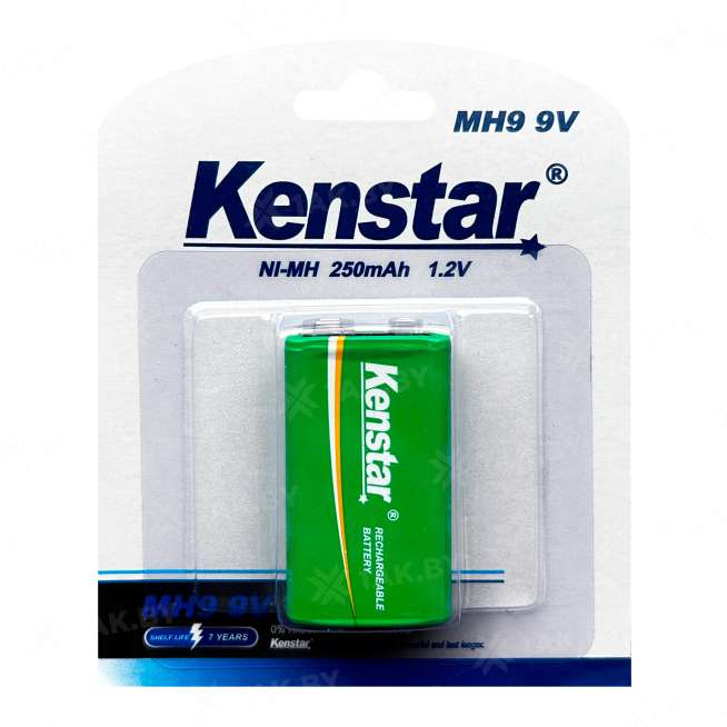Аккумуляторы никель-металлгидридные KenStar MH9/Крона Ni-Mh 250 mAh BL-1 (1 шт. блистер) 0