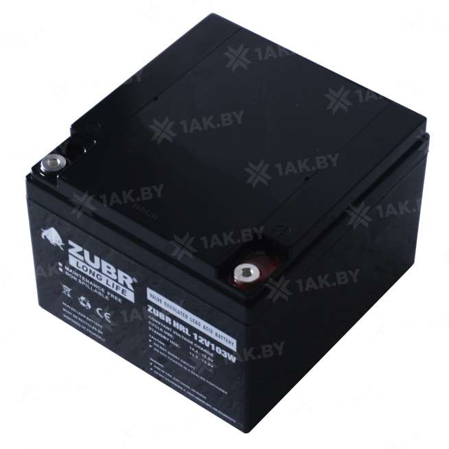 Аккумулятор ZUBR для ИБП, детского электромобиля, эхолота (28 Ah,12 V) AGM 166x175x125 8.55 кг 4