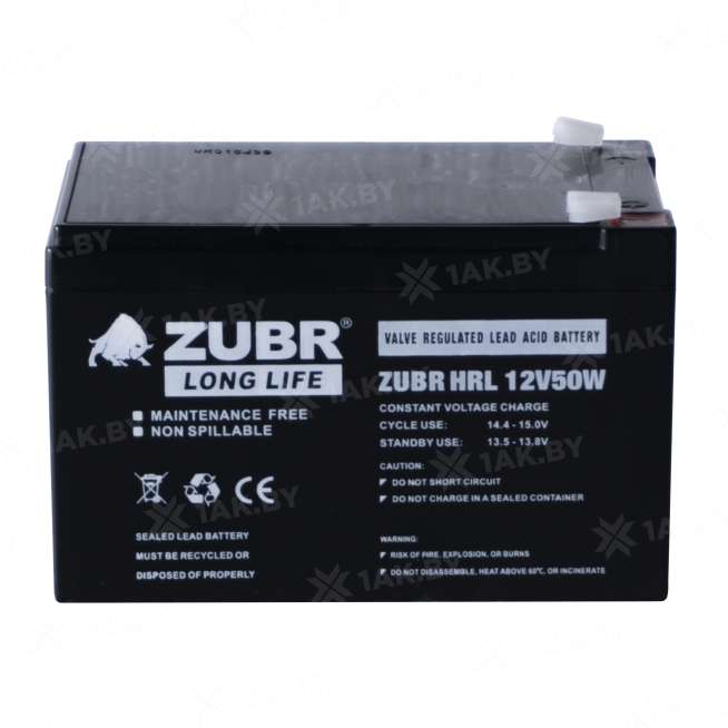 Аккумулятор ZUBR для ИБП, детского электромобиля, эхолота (12 Ah,12 V) AGM 151x98x94/100 4 кг 5