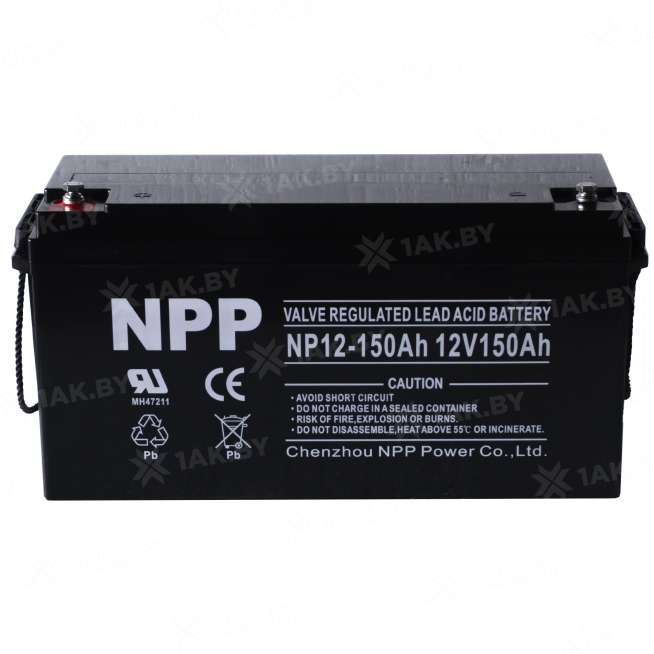 Аккумулятор NPP для ИБП, детского электромобиля, эхолота (150 Ah,12 V) AGM 485x172x240 41.8 кг 5