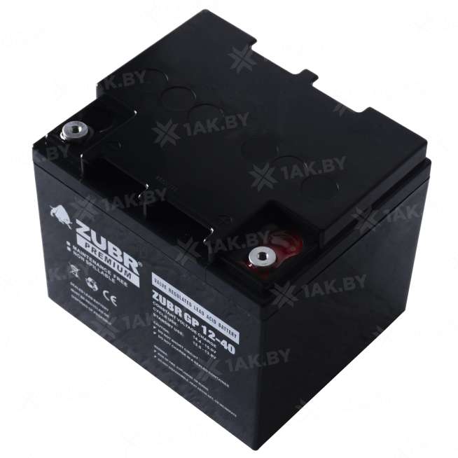Аккумулятор ZUBR для ИБП, детского электромобиля, эхолота (40 Ah,12 V) AGM 197x165x172 13.2 кг 4