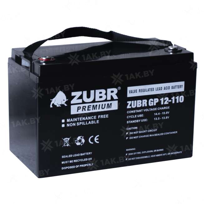 Аккумулятор ZUBR для ИБП, детского электромобиля, эхолота (110 Ah,12 V) AGM 330x171x216/219 31 кг 5