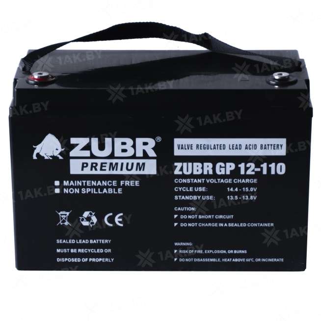 Аккумулятор ZUBR для ИБП, детского электромобиля, эхолота (110 Ah,12 V) AGM 330x171x216/219 31 кг 6
