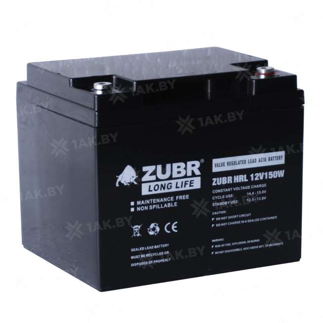 Аккумулятор ZUBR для ИБП, детского электромобиля, эхолота (45 Ah,12 V) AGM 198x166x169 14.5 кг 4