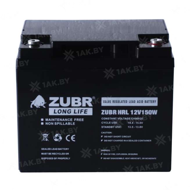 Аккумулятор ZUBR для ИБП, детского электромобиля, эхолота (45 Ah,12 V) AGM 198x166x169 14.5 кг 5