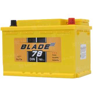 Аккумулятор BLADE (78 Ah) 780 A, 12 V Обратная, R+ DIN78MF Аккумулятор BLADE (78 Ah) 780 A, 12 V Обратная, R+ DIN78MF