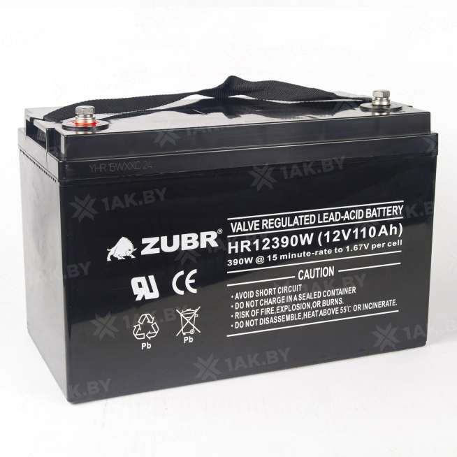 Аккумулятор ZUBR для ИБП, детского электромобиля, эхолота (110 Ah,12 V) AGM 330x171x214/220 32.7 кг 4