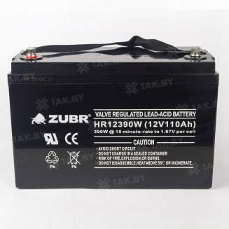 Аккумулятор ZUBR для ИБП, детского электромобиля, эхолота (110 Ah,12 V) AGM 330x171x214/220 32.7 кг 1
