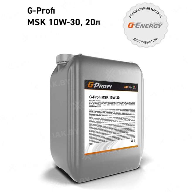Масло моторное G-Profi MSK 10W-30, 20л, Россия 0