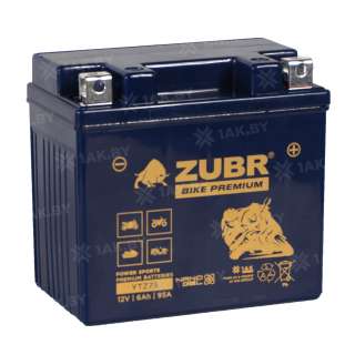 Аккумулятор для мотоцикла ZUBR (6 Ah) 95 A, 12 V Обратная, R+ YTZ7S YTZ7S (ZubrPrem) Аккумулятор для мотоцикла ZUBR (6 Ah) 95 A, 12 V Обратная, R+ YTZ7S YTZ7S (ZubrPrem)