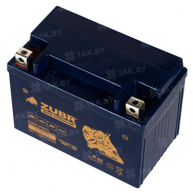 Аккумулятор для мотоцикла ZUBR (11 Ah) 170 A, 12 V Прямая, L+ YTZ12S YTZ12S (ZubrPrem) 3