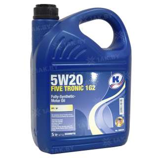 Масло моторное Kuttenkeuler Five Tronic 1G2 SAE 5W20, 5л, Германия Масло моторное Kuttenkeuler Five Tronic 1G2 SAE 5W20, 5л, Германия