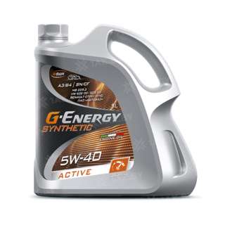 Масло моторное G-Energy Synthetic Active 5W-40 5л, Россия