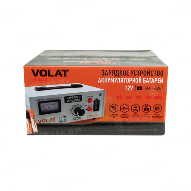 Зарядно-диагностическое устройство для аккумуляторных батарей VOLAT VT-BC7D 12V 7A Трансформаторное 2