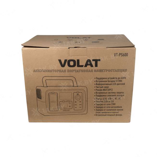 Аккумуляторная портативная электростанция VOLAT VT-PS600, 512Wh Lifepo4 3