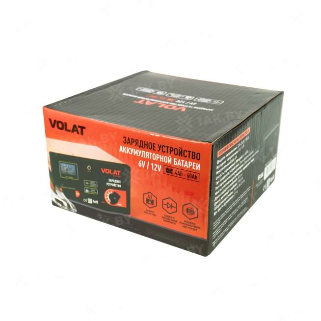 Зарядное устройство для аккумуляторных батарей VOLAT VT-BC6B2 6/12V 6A Трансформаторное 3