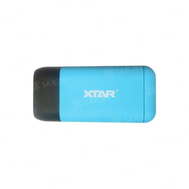 Зарядное устройство XTAR PB2S-blue для аккумуляторных элементов с USB кабелем 1