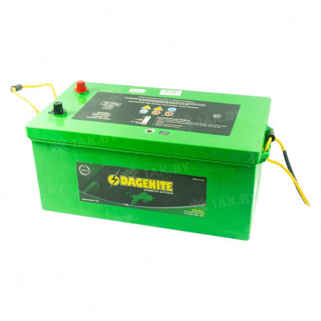 Аккумулятор DAGENITE (225 Ah) 1250 A, 12 V Прямая, L+ TYPE С DIN225L 0