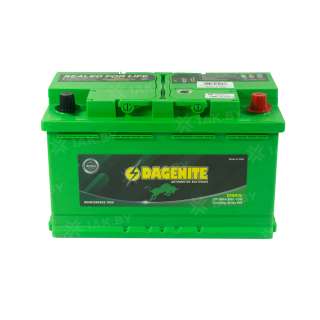 Аккумулятор DAGENITE (80 Ah) 850 A, 12 V Обратная, R+ L4 DIN80R