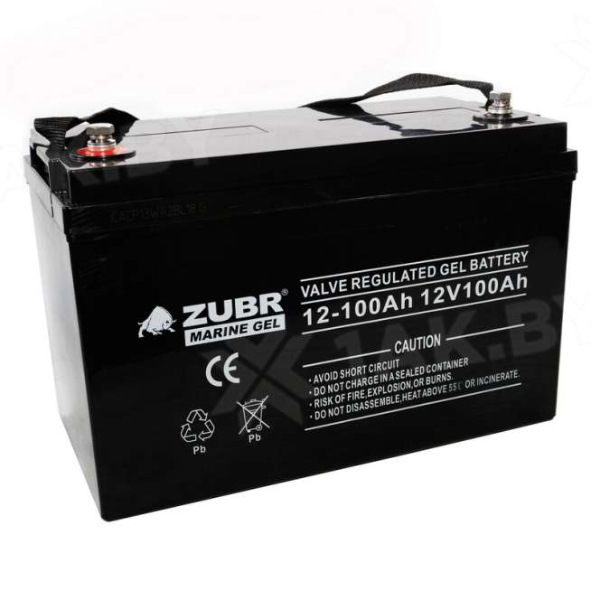 Аккумулятор ZUBR (100 Ah,12 V) GEL 330x171x214/220 мм 0