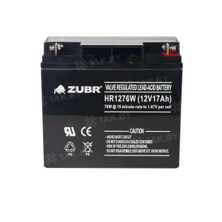 Аккумулятор ZUBR для ИБП, детского электромобиля, эхолота (17 Ah,12 V) AGM 181x77x167 5.6 кг
