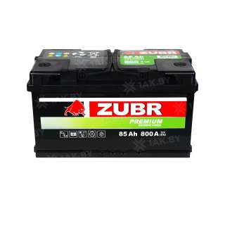 Аккумулятор ZUBR (85 Ah) 800 A, 12 V Прямая, L+ LB4 ZF851P