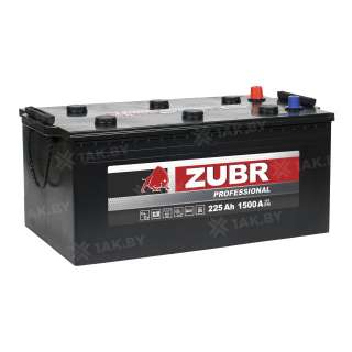 Аккумулятор ZUBR (225 Ah) 1500 A, 12 V Прямая, L+ TYPE С 1014242