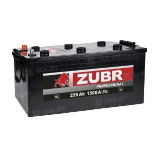 Аккумулятор ZUBR (225 Ah) 1500 A, 12 V Прямая, L+ D6 ZUC2253S