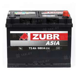 Аккумулятор ZUBR (75 Ah) 680 A, 12 V Обратная, R+ D26 ZU750JS Аккумулятор ZUBR (75 Ah) 680 A, 12 V Обратная, R+ D26 ZU750JS