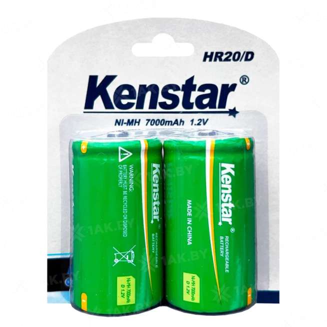 Аккумуляторы никель-металлгидридные KenStar HR20/D Ni-Mh 7000 mAh BL-2 (блистер 2 шт.) 0