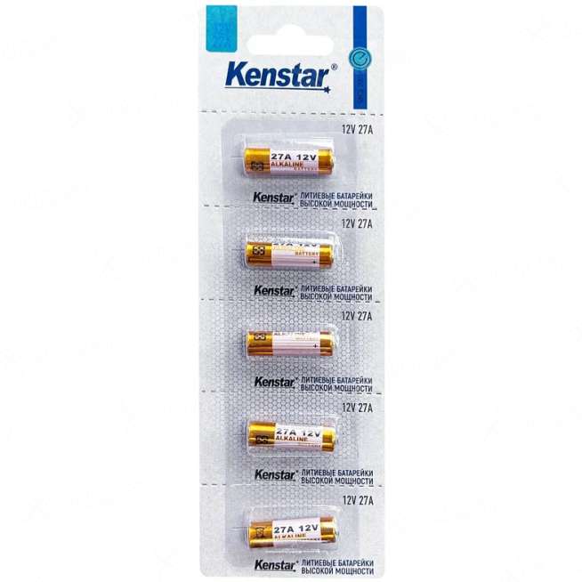 Алкалиновые батареи KenStar LR27/A27/MN27, 12V BL-5 0