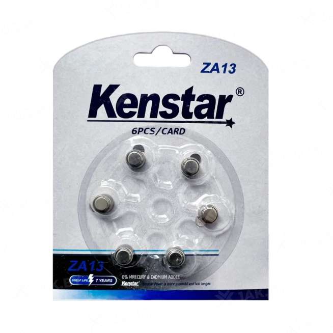 Алкалиновые батареи KenStar ZA13 BL-6, Zinc Air (блистер 6 шт.) 0