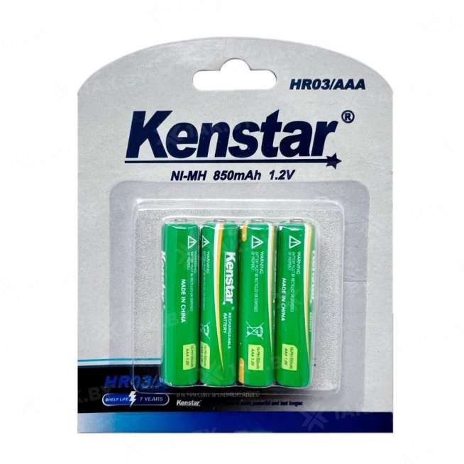 Аккумуляторы никель-металлгидридные KenStar HR03/AAA Ni-Mh 850 mAh BL-4 (блистер 4 шт.) 0