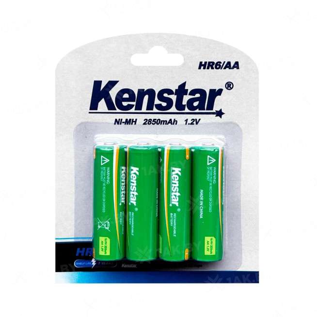 Аккумуляторы никель-металлгидридные KenStar HR6/AA Ni-Mh 2850 mAh BL-4 (блистер 4 шт.) 0