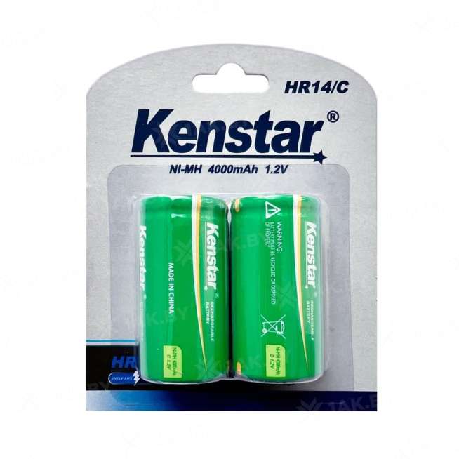 Аккумуляторы никель-металлгидридные KenStar HR14/С Ni-Mh 4000 mAh BL-2 (блистер 2 шт.) 0