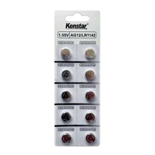 Алкалиновые батареи KenStar G12/LR1142/LR43/386A/186, 1.55V, BL-10 (блистер 10 шт.)