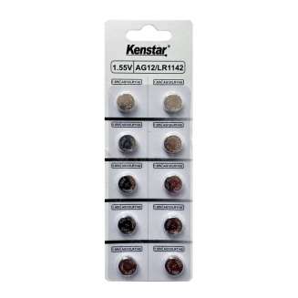 Алкалиновые батареи KenStar G12/LR1142/LR43/386A/186, 1.55V, BL-10 (блистер 10 шт.) 0